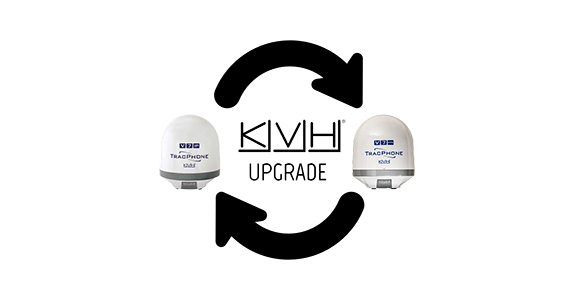 Aeromarine actualiza los sistemas KVH a la nueva tecnología HTS.